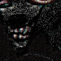 twitchy. (A glitchy deer character.
)