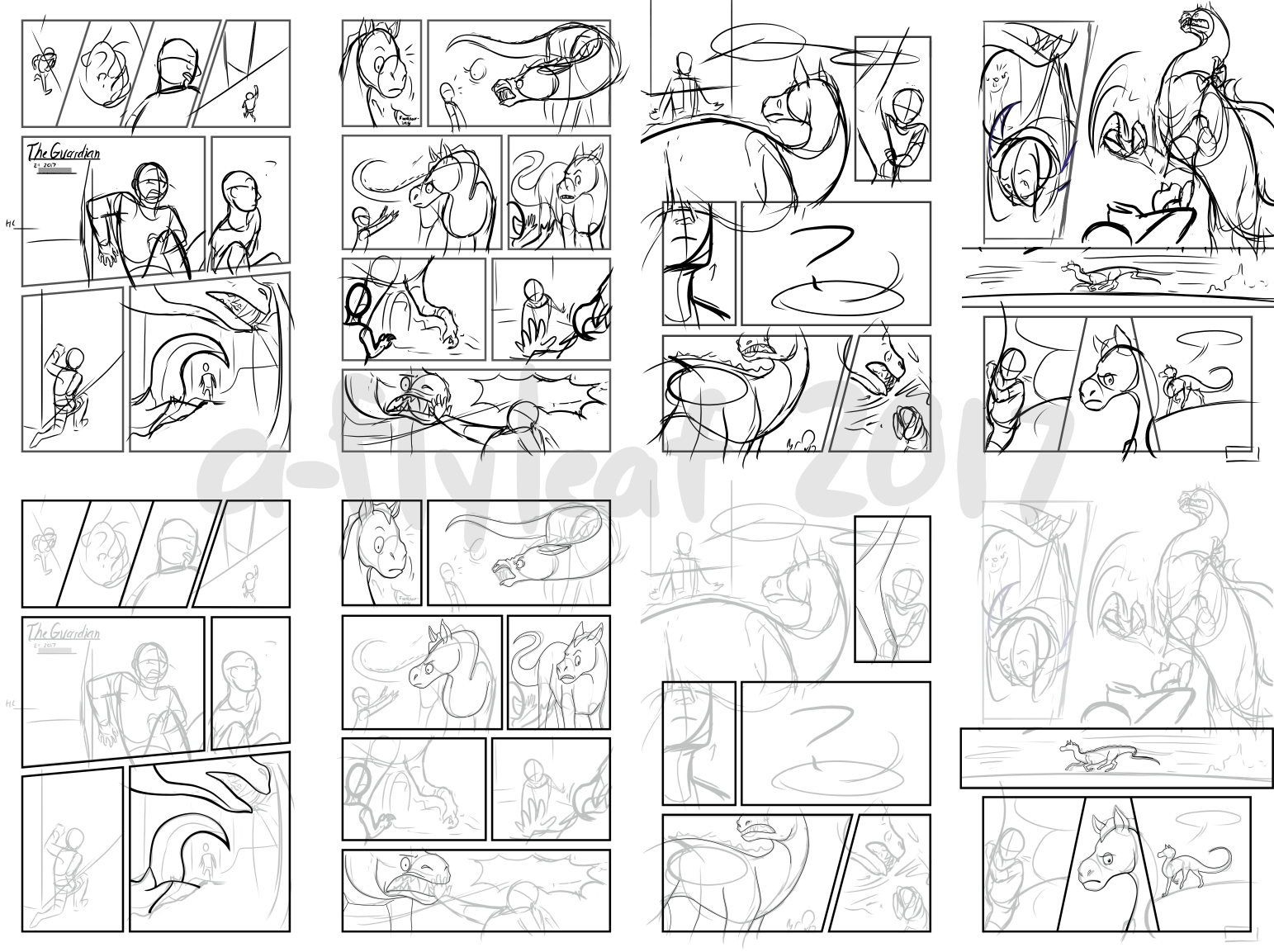 comic page works-in-progress