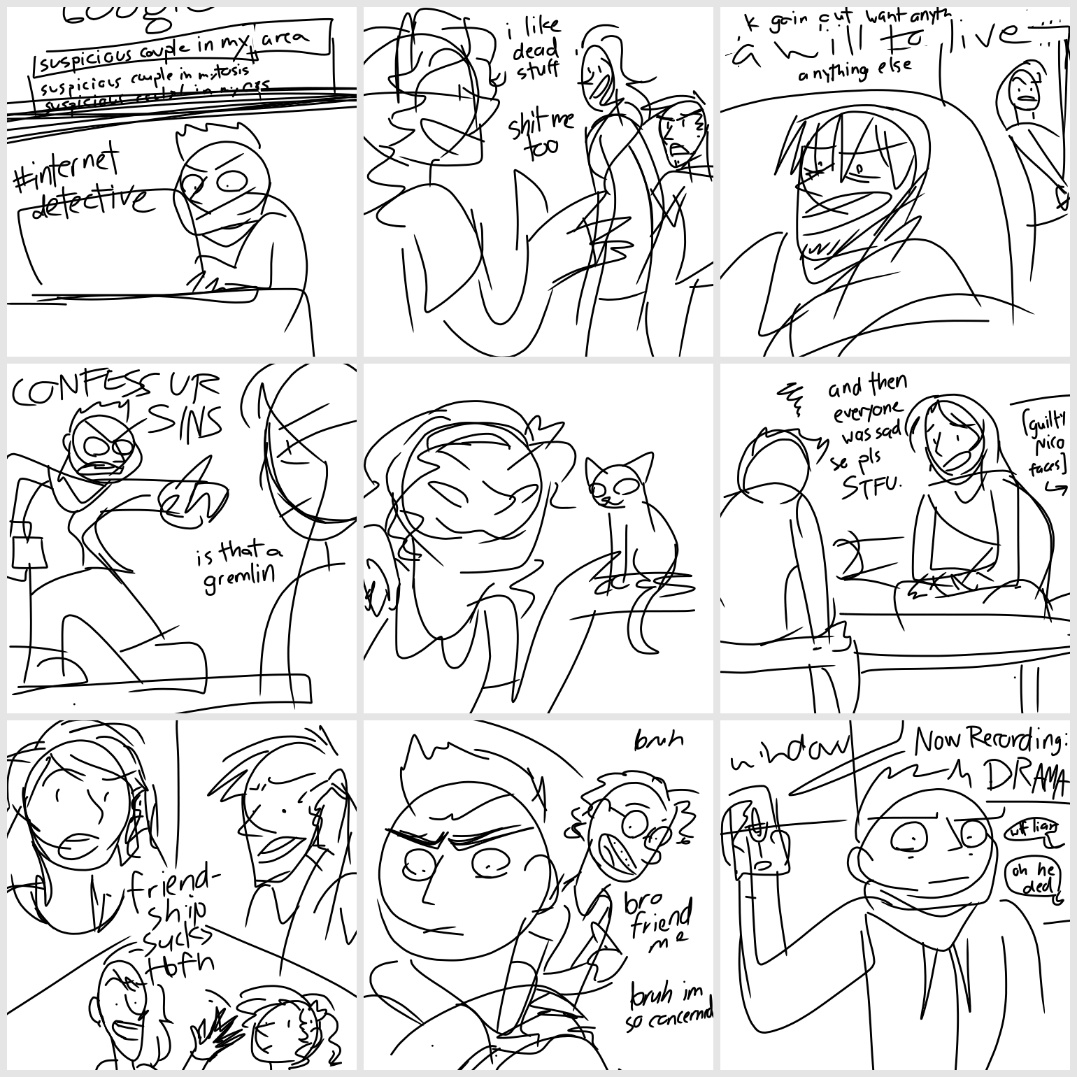 story-relevant shitdoodles
