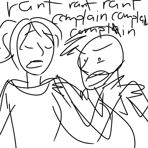 younger Ivy and Nico: rant rant rant complain complain complain