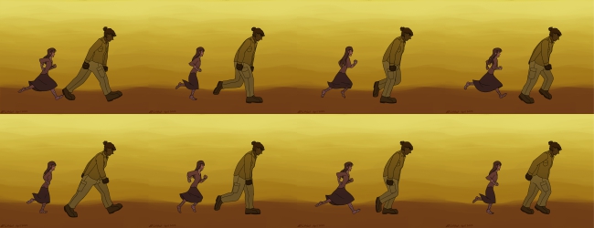 animated walk cycle